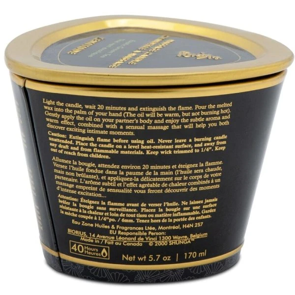 Shunga Massagekerze Mango mit warmem Öl 170 ml