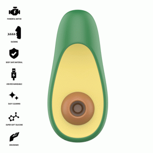 Intense Waki Avocado Clitoris-Zuigstimulator, Silicon