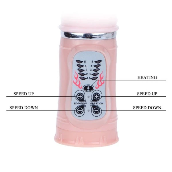 Baile Hitze Fire Bunny Rampante Vibrator met verwarmingsfunctie 27 cm