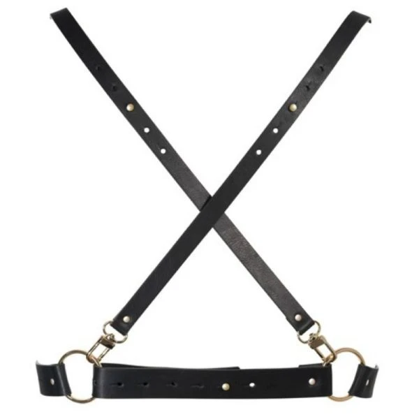 Bijoux Indiscrets Maze X Harness Bondage-harnas Zwart