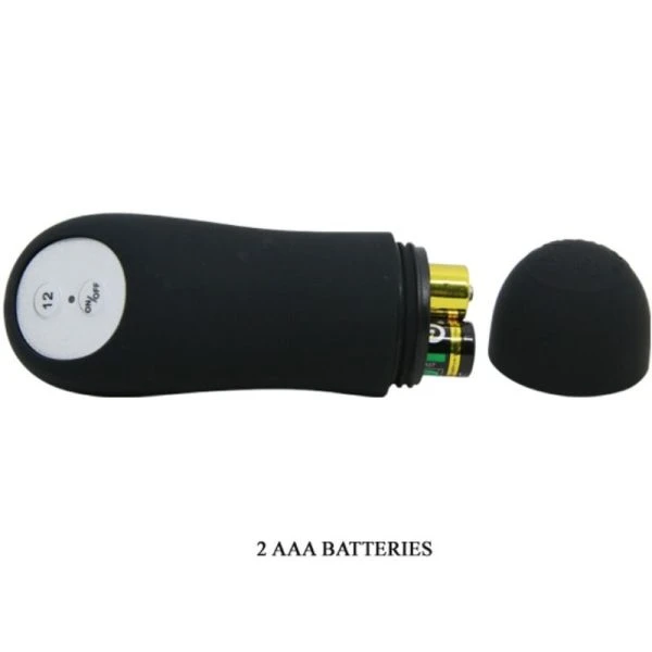 Pretty Love Analvibrator aus Silikon mit 12 Modi und Fernbedienung schwarz