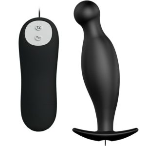Pretty Love Silikon Analplug mit 12 Vibrationsmodi schwarz Pretty Love Silikon Analplug mit 12 Vibrationsmodi schwarz – Bild 1