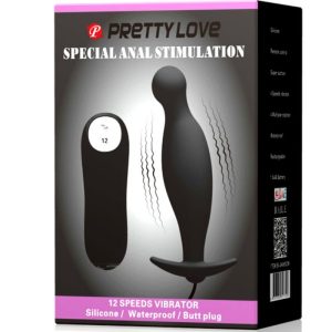 Pretty Love Silikon Analplug mit 12 Vibrationsmodi schwarz Pretty Love Silikon Analplug mit 12 Vibrationsmodi schwarz – Bild 7