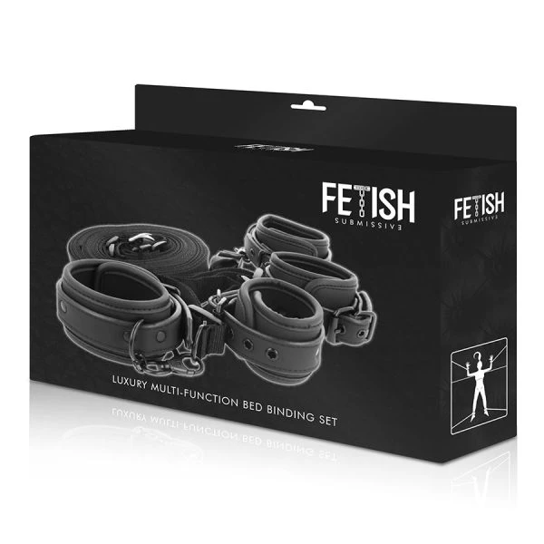Fetish Submissive Handschellen- und Fessel-Set mit Neopren-Futter