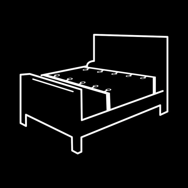 Fetish Submissive Luxus-Bedkoppelingsset met Neopreen-voering