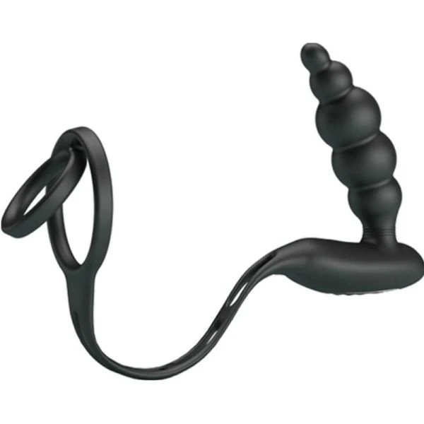 Pretty Love Penisring mit Prostatavibrator und 12 Modi, Silikon