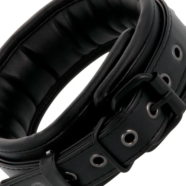 Darkness Handboeien en Halsband van Leder met Lijn