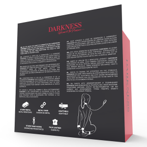 Darkness Handboeien en Halsband van Leder met Lijn Darkness Handboeien en Halsband van Leder met Lijn - Afbeelding 11