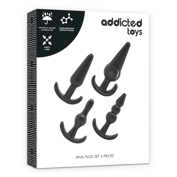 Addicted Toys Anale plugset met 4 plugs voor afwisselende stimulatie