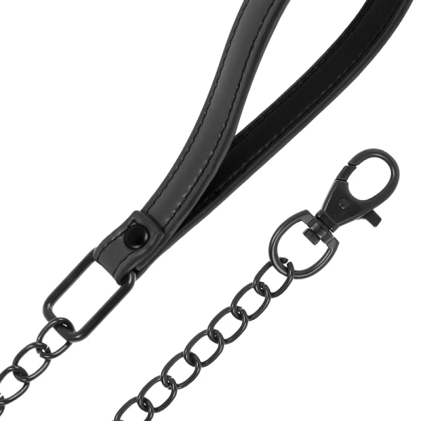 Fetish Submissive Kettenhalskette mit Neopren-Futter