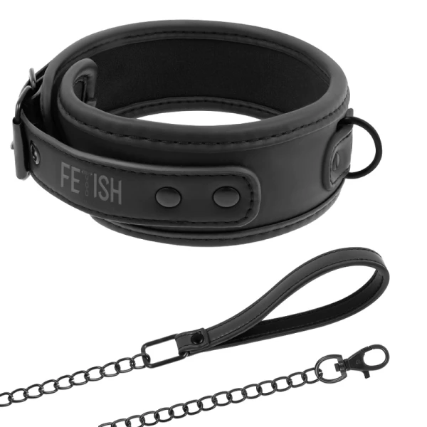Fetish Submissive Kettenhalskette mit Neopren-Futter