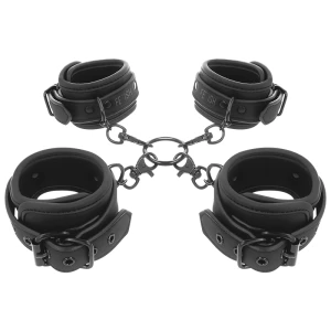 Fetish Submissive Handboeien-set voor handen en enkels met neopreen voering