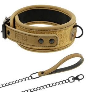 Fetish Submissive Neopreen-gevoerde Ketting met Handboeien en Halsband