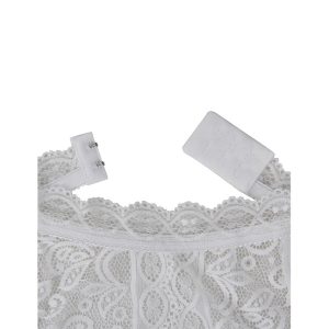 Subblime Kanten-Bodysuit in Wit S/M Subblime Kanten-Bodysuit in Wit S/M - Afbeelding 7
