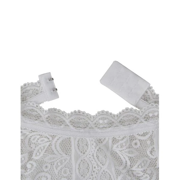 Subblime Kanten-Bodysuit in Wit S/M