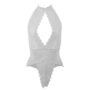 Subblime Kanten-Bodysuit in Wit S/M Subblime Kanten-Bodysuit in Wit S/M - Afbeelding 5