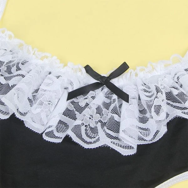 Subblime Sexy Zofenkostüm Zwart/Wit S/M