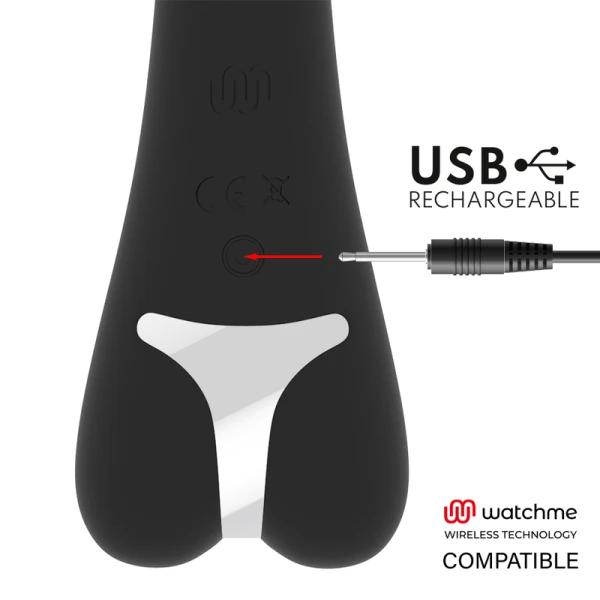 Brilly Glam Erik Vibrator met Watchme-afstandsbediening, siliconen, 22 cm