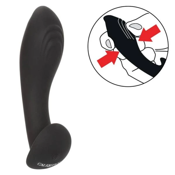 Calexotics Analplug van vloeibaar siliconen Eclipse Flex Probe met vibratie
