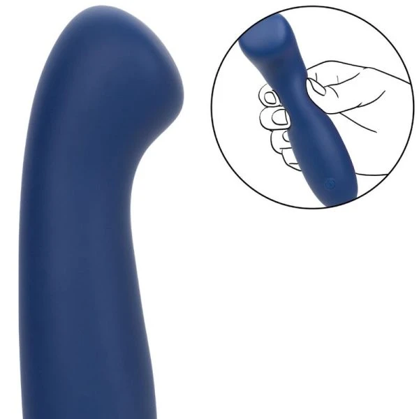 Calexotics Cashmere Satin G Vibrator van vloeibaar siliconen, blauw Calexotics Cashmere Satin G Vibrator van vloeibaar siliconen, blauw