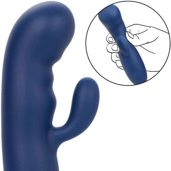 Calexotics Cashmere Silk Duo G-Punt Vibrator Blauw