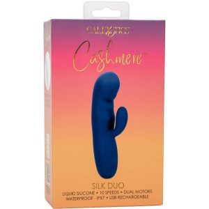 Calexotics Cashmere Silk Duo G-Punt Vibrator Blauw Calexotics Cashmere Silk Duo G-Punt Vibrator Blauw - Afbeelding 12