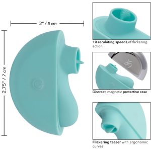 Calexotics Ovation Rave Stimulator Opgelegde Vibrator Aqua Green Calexotics Ovation Rave Stimulator Opgelegde Vibrator Aqua Green - Afbeelding 13