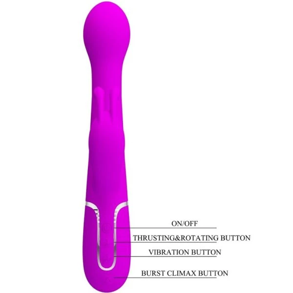 Pretty Love Dejon Rabbit Vibrator 3 in 1 Multifunktion Violett Pretty Love Dejon Rabbit Vibrator 3 in 1 Multifunktion Violett