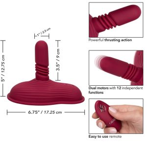 Calexotics Rider Massager Doppelmotor Stoß- und Vibrationsmassager Rot – Bild 13