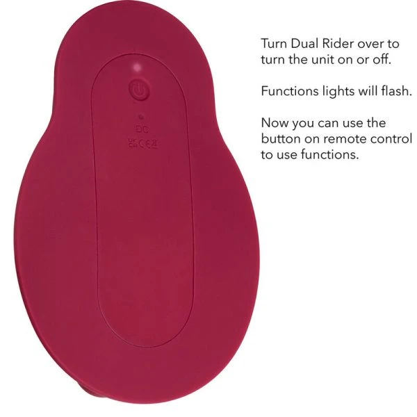 Calexotics Rider Massager Doppelmotor Stoß- und Vibrationsmassager Rot