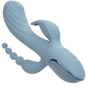 Calexotics Triple Ecstasy Vibrator met Clitorisstimulator en Parelstaart grijs Calexotics Triple Ecstasy Vibrator met Clitorisstimulator en Parelstaart grijs - Afbeelding 5