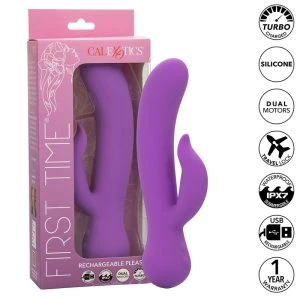 Calexotics G-Spot Vibrator with Clitoral Stimulator, Rechargeable, Purple