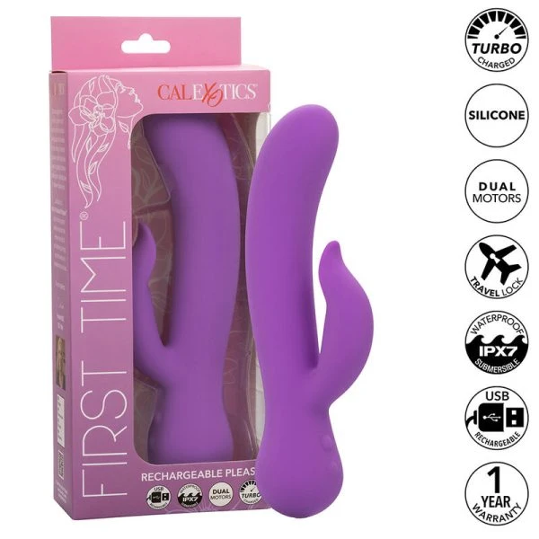 Calexotics G-Puntvibrator met Clitorisstimulator, oplaadbaar, Paars