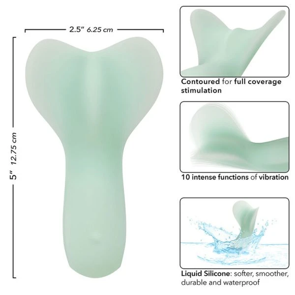 Calexotics Pacifica Tahiti Teaser oplegvibrator met 10 functies, aqua Calexotics Pacifica Tahiti Teaser oplegvibrator met 10 functies, aqua