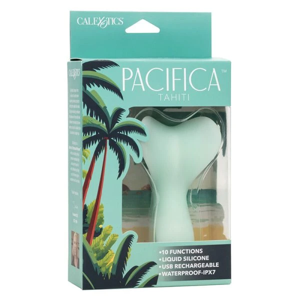 Calexotics Pacifica Tahiti Teaser oplegvibrator met 10 functies, aqua Calexotics Pacifica Tahiti Teaser oplegvibrator met 10 functies, aqua