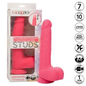 Calexotics Naturvibrator Studs Realistischer Vibrator 10 Vibrationen Rosa