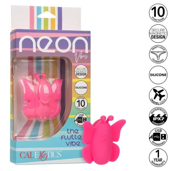 Calexotics Neon Vibes Der Flutter Vibe Opvangvibrator Roze