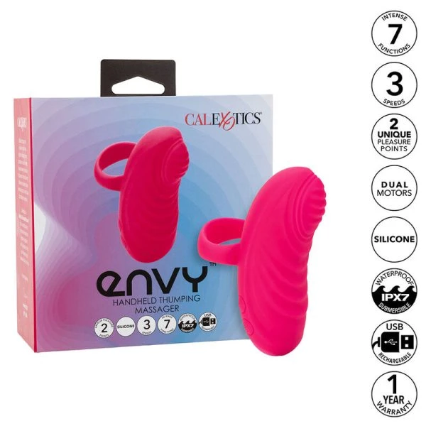 Calexotics Envy Handmassager met Rollbal, 7 Vibratiemodi, waterdicht, Roze