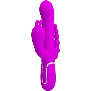 Pretty Love Cammy Triple Vibrator met clitorisstimulator en anale stimulator