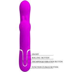 Pretty Love Cammy Triple Vibrator met clitorisstimulator en anale stimulator Pretty Love Cammy Triple Vibrator met clitorisstimulator en anale stimulator - Afbeelding 8