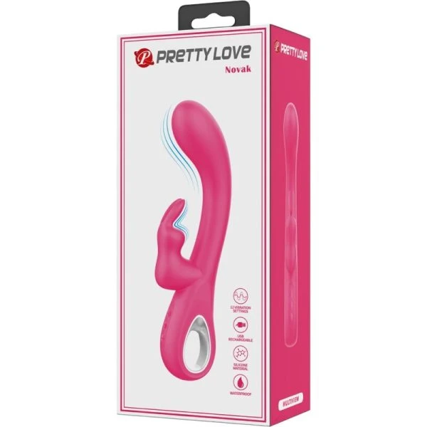 Pretty Love Novak Rabbit Vibrator mit 12 Vibrationsmodi, Rosa