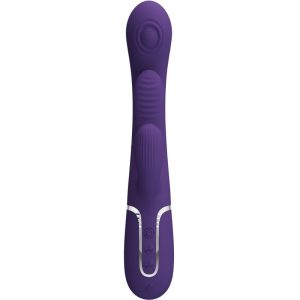 Pretty Love Shania Triple Rabbit Vibrator met clitorisstimulator, paars Pretty Love Shania Triple Rabbit Vibrator met clitorisstimulator, paars - Afbeelding 3