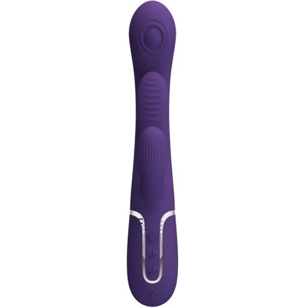 Pretty Love Shania Triple Rabbit Vibrator met clitorisstimulator, paars Pretty Love Shania Triple Rabbit Vibrator met clitorisstimulator, paars