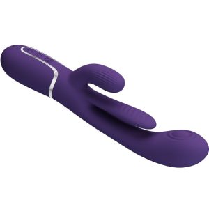 Pretty Love Shania Triple Rabbit Vibrator met clitorisstimulator, paars Pretty Love Shania Triple Rabbit Vibrator met clitorisstimulator, paars - Afbeelding 7