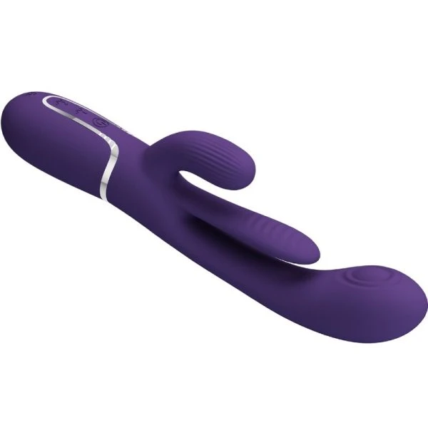 Pretty Love Shania Triple Rabbit Vibrator met clitorisstimulator, paars Pretty Love Shania Triple Rabbit Vibrator met clitorisstimulator, paars