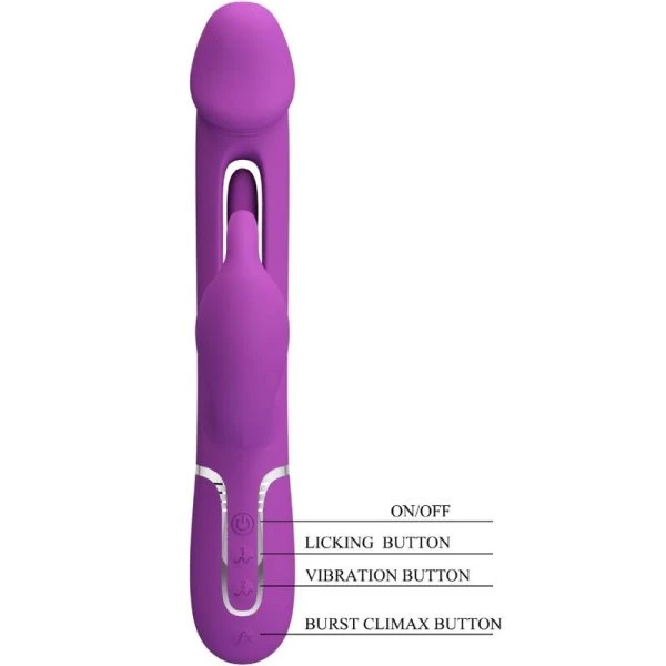 Pretty Love Kampas 3 in 1 Multifunktions-Rabbit-Vibrator mit Klitorisreizer, lila Pretty Love Kampas 3 in 1 Multifunktions-Rabbit-Vibrator mit Klitorisreizer, lila