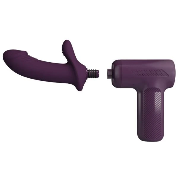 Pretty Love DJ Scholar Massager met 5 stootstanden, paars