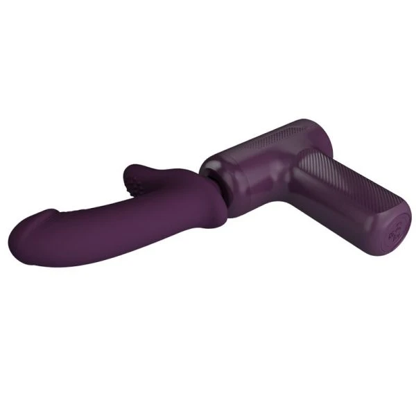 Pretty Love DJ Scholar Massager met 5 stootstanden, paars