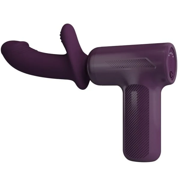 Pretty Love DJ Scholar Massager met 5 stootstanden, paars