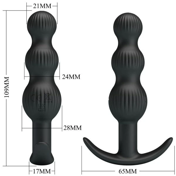 Pretty Love Sidney Anaalvibrator met 10 trillingen, siliconen Pretty Love Sidney Anaalvibrator met 10 trillingen, siliconen